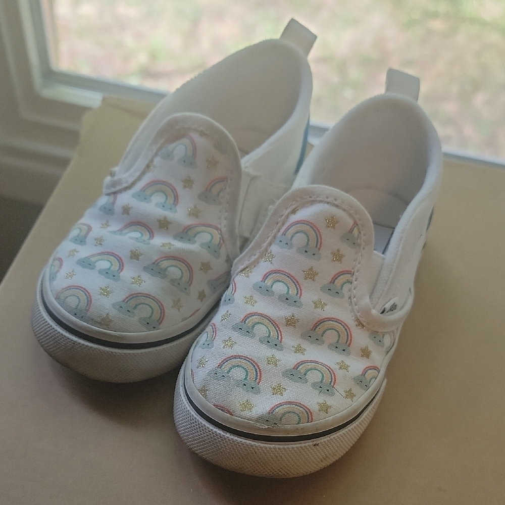 Vans Rainbow Slip On Size 8.5 Toddler